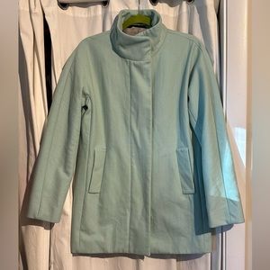 J Crew Baby Blue Wool Coat Size 6